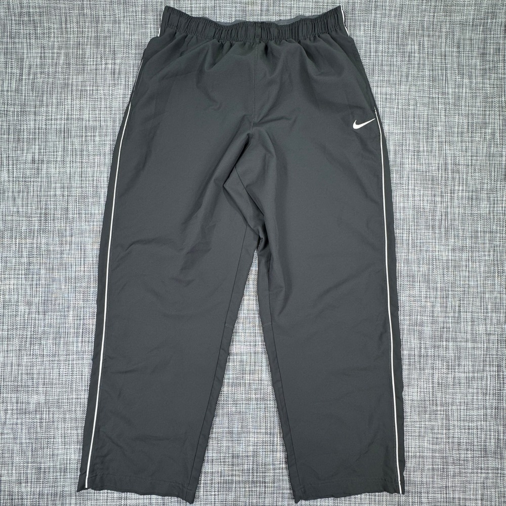 Nike Men's Dri-FIT Track Pants Ankle Zip Athletic Training Charcoal Gray XXL
